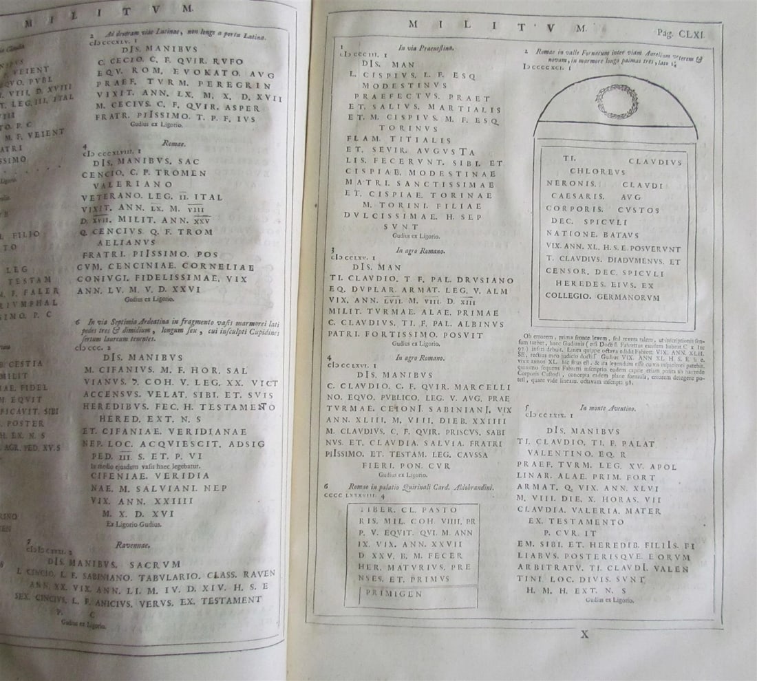 1731 ANCIENT INSCRIPTIONS GREEK & LATIN antique Antiquae inscriptiones M. GUDE - 8