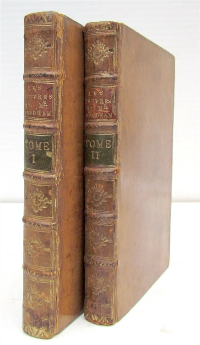 1749 METAPHYSICS PHYSICS MICROSCOPY 2 VOLUMES ILLUSTRATED antique SCIENCE - 2