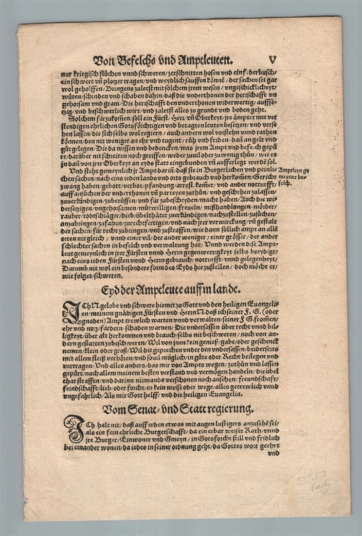 1550 ENGRAVING antique from Justinus Gobler Der Rechten Spiegel Law BOOK scarce - 3