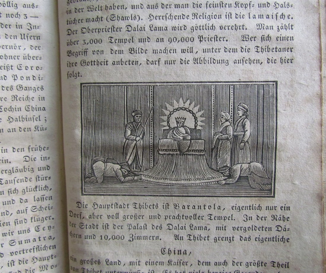 1835 DESCRIPTION OF THE WORLD antique AMERICANA Beschreibung der Welt in GERMAN - 12