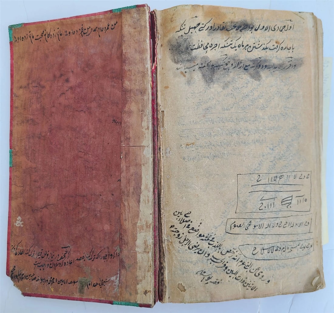 19th c. ARABIC MANUSCRIPT ISLAMIC LAW BOOK antique Mukhtasar al-Wiqayah SADR - 14