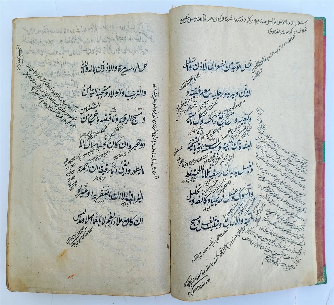 19th c. ARABIC MANUSCRIPT ISLAMIC LAW BOOK antique Mukhtasar al-Wiqayah SADR - 5