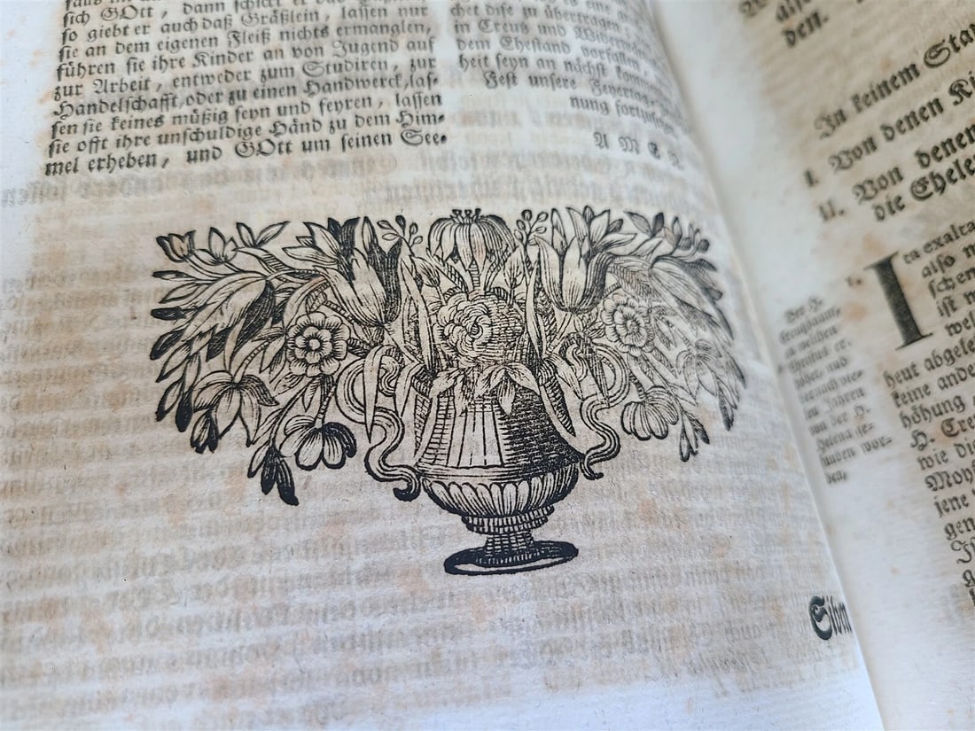 1753 - 1756 2 VOLUMES PIGSKIN BOUND FOLIOS w/ CLASPS antique SERMONS by SEEAUER - 11