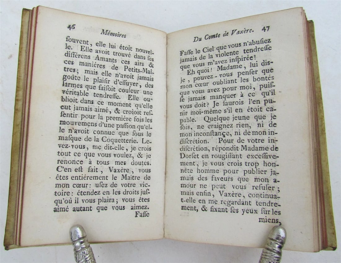 1737 MEMOIRES DU COMTE DE VAXERE OU LE FAUX RABIN antique vellum bound Judaica - 4