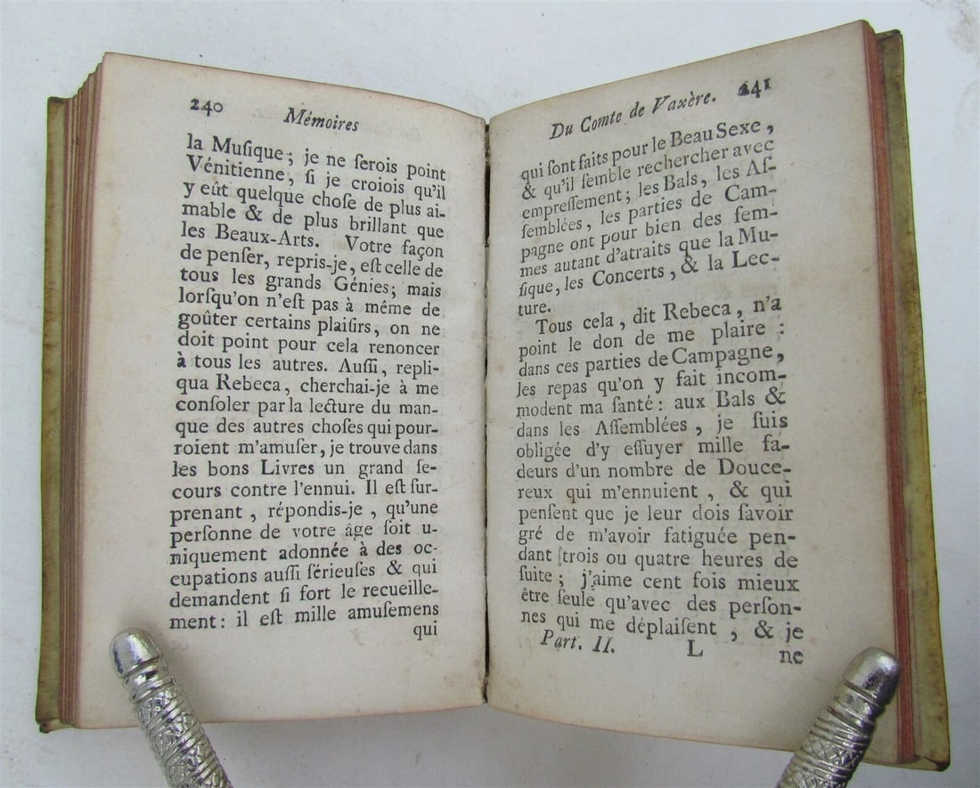 1737 MEMOIRES DU COMTE DE VAXERE OU LE FAUX RABIN antique vellum bound Judaica - 6