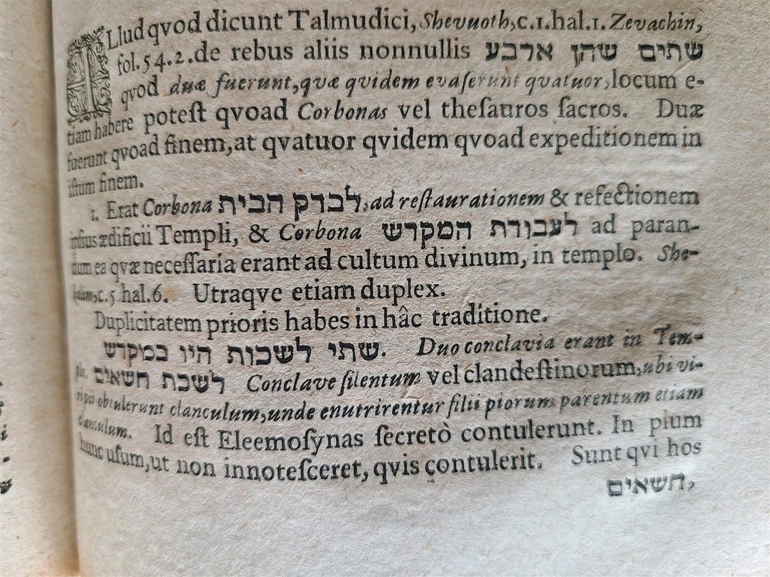 1675 Horae Hebraicae et Talmudicae by John Lightfoot antique JUDAICA - 10