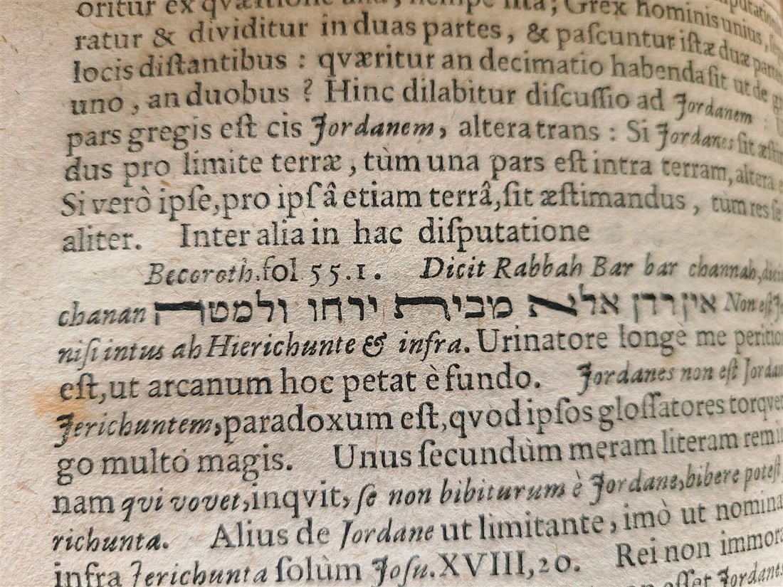 1675 Horae Hebraicae et Talmudicae by John Lightfoot antique JUDAICA - 11