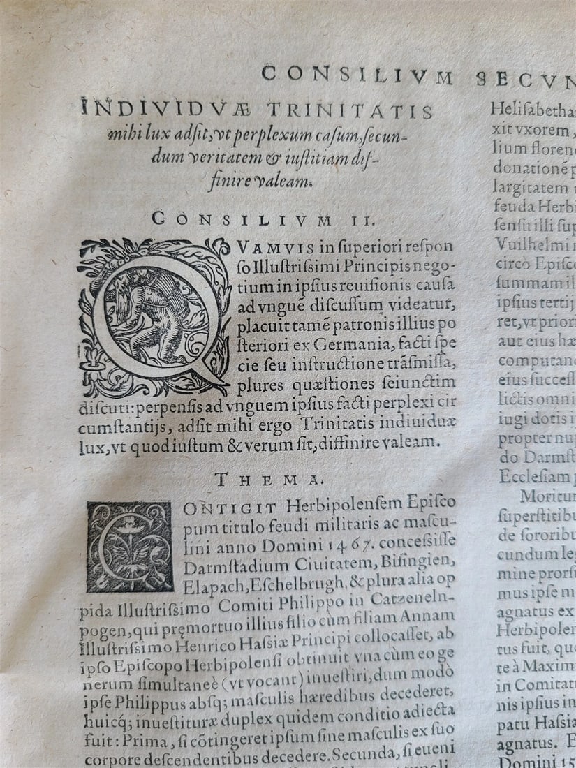 1569-1576 16th CENTURY LAW BOOK antique VELLUM BOUND FOLIO in LATIN - 12