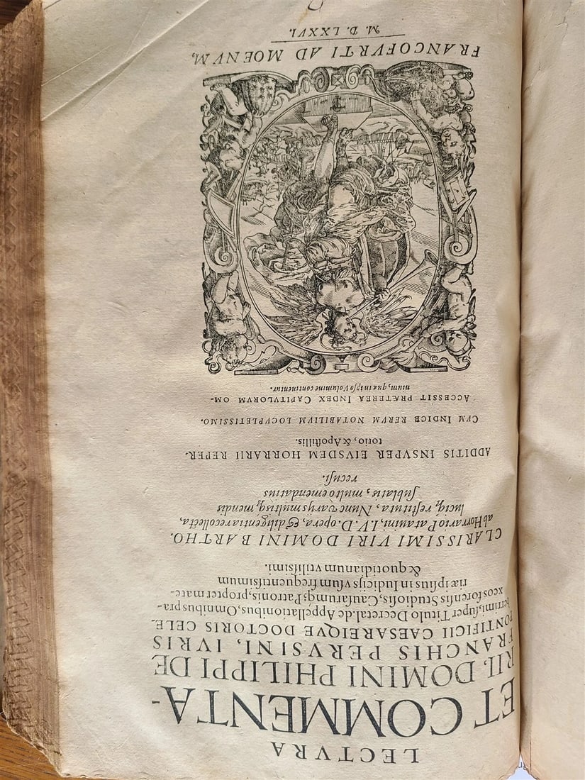 1569-1576 16th CENTURY LAW BOOK antique VELLUM BOUND FOLIO in LATIN - 4