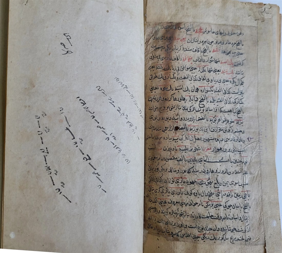 18th century ARABIC MANUSCRIPT antique ISLAMIC FARSI DICTIONARY Ghiyas al-lughat - 12