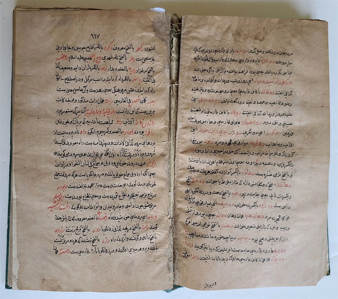 18th century ARABIC MANUSCRIPT antique ISLAMIC FARSI DICTIONARY Ghiyas al-lughat - 6