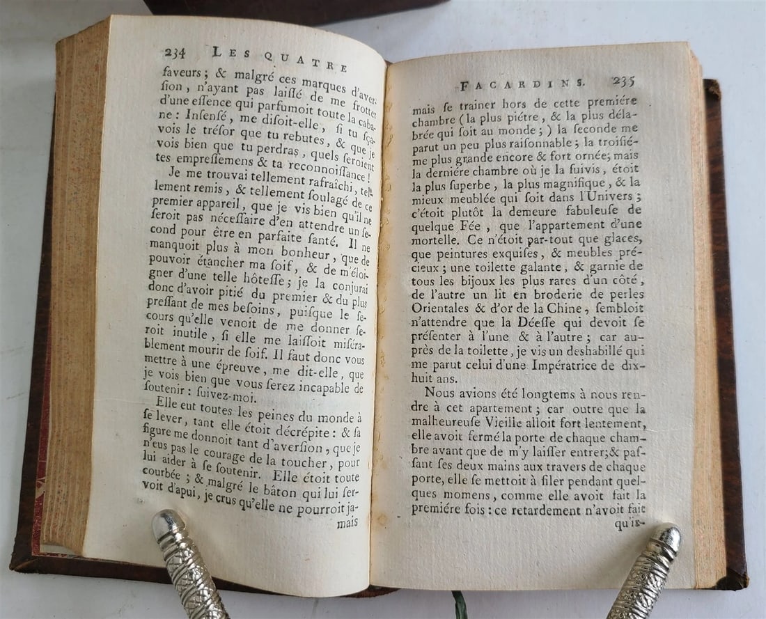 1749 BIBLIOTHEQUE DE CAMPAGNE 19 VOLUMES antique in FRENCH DECORATIVE BOUND - 6
