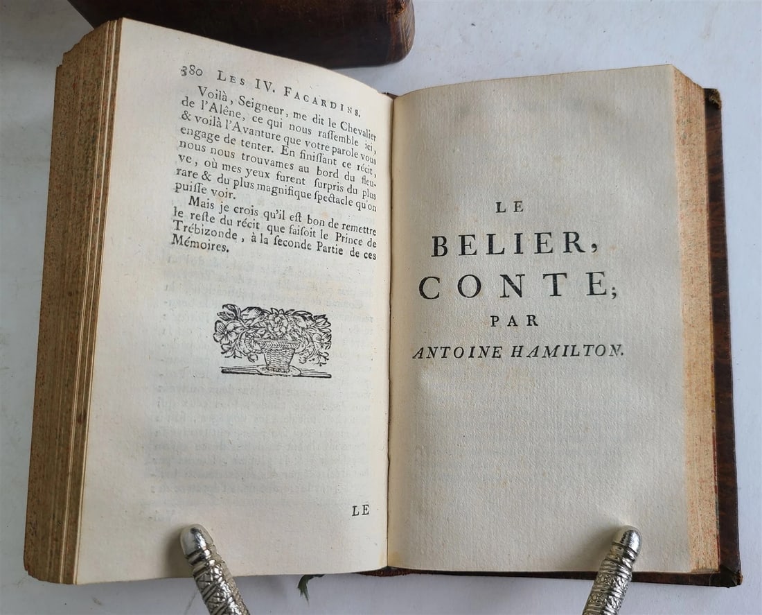 1749 BIBLIOTHEQUE DE CAMPAGNE 19 VOLUMES antique in FRENCH DECORATIVE BOUND - 7