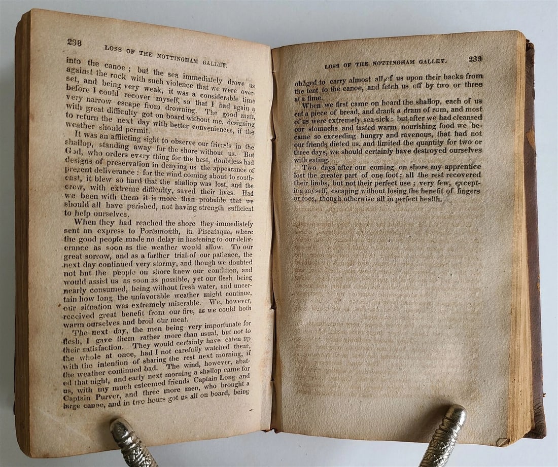 1813 REMARKABLE SHIPWRECKS Interesting Accounts of Naval Disasters antique - 4