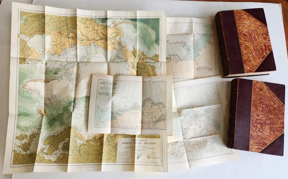 1897 FARTHEST NORTH by NANSEN 2 VOLS antique Voyage of Exploration of Ship FRAM (1 of 14)