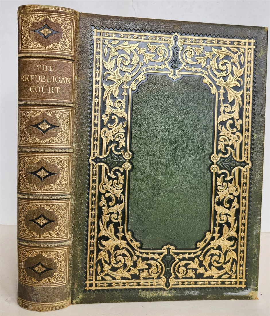 1859 REPUBLICAN COURT AMERICAN SOCIETY by R. GRISWOLD antique WOMEN PORTRAITS - 2