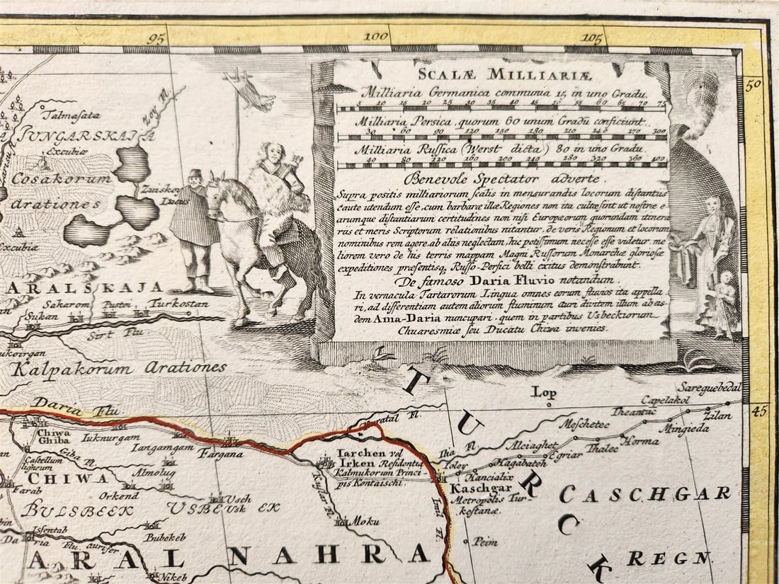 1724 PERSIAN EMPIRE antique MAP IMPERII PERSICI by Homann - 4