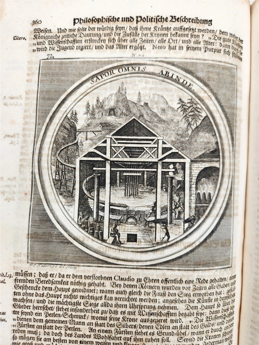 1712 METEOROLOGIA illustrated w/ 83 ENGRAVINGS antique in GERMAN VELLUM FOLIO - 14