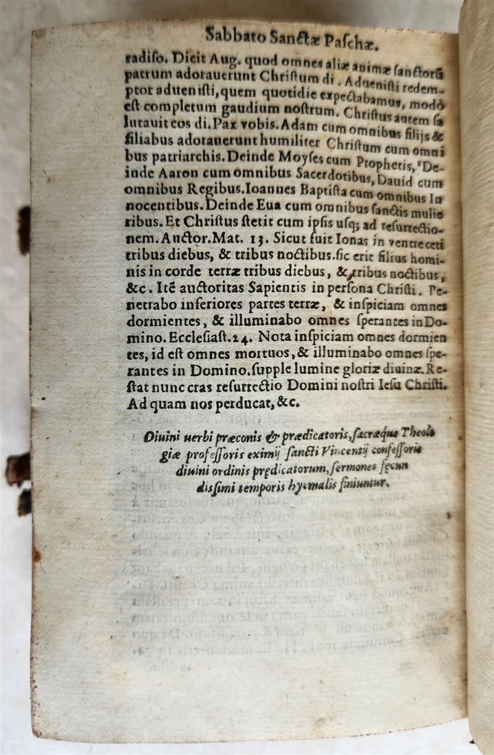 1573 SERMONS by San Vincenzo Ferrreri 2 VOLUMES antique 16th CENTURY in LATIN - 10
