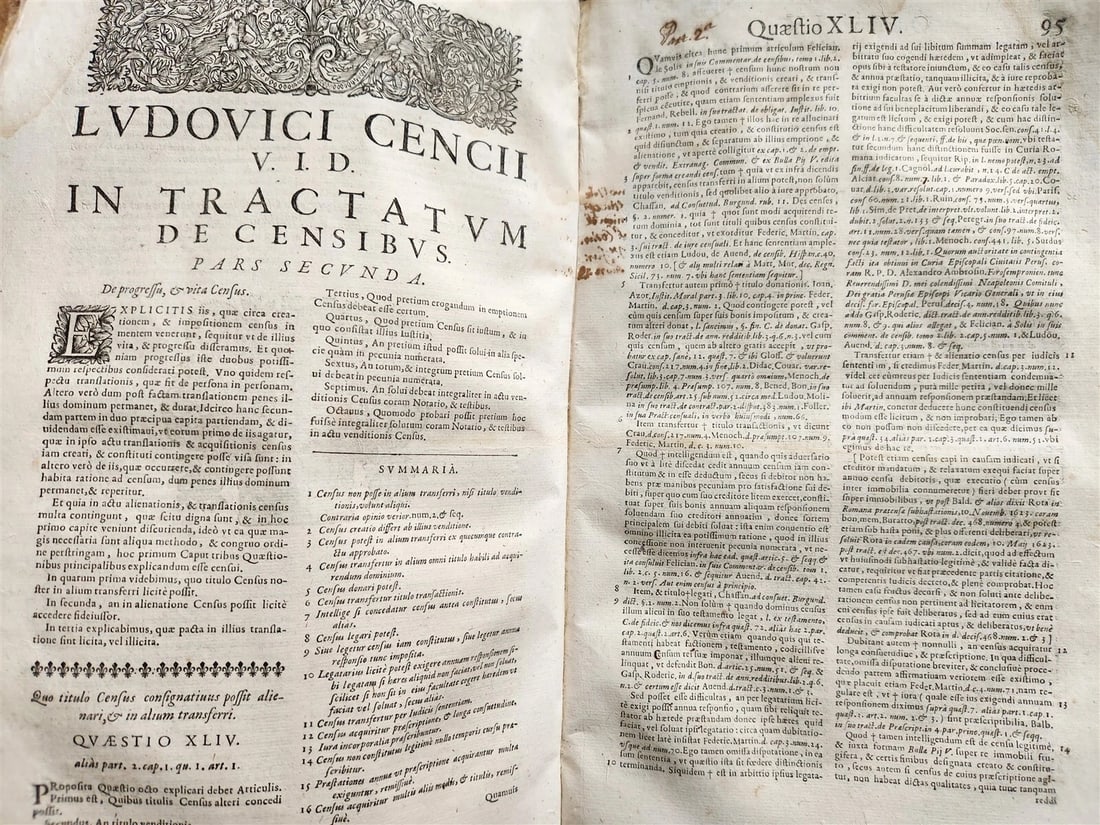 1676 pair of LAW FOLIO BOOKS antique VELLUM BINDING w/ MANUSCRIPT SPINES - 10