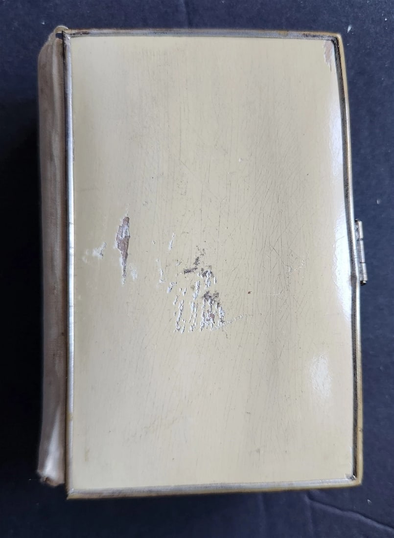 1879 PRAYER BOOK in FRENCH antique METAL DECORATED BINDING - PAROISSIEN ROMAIN - 5