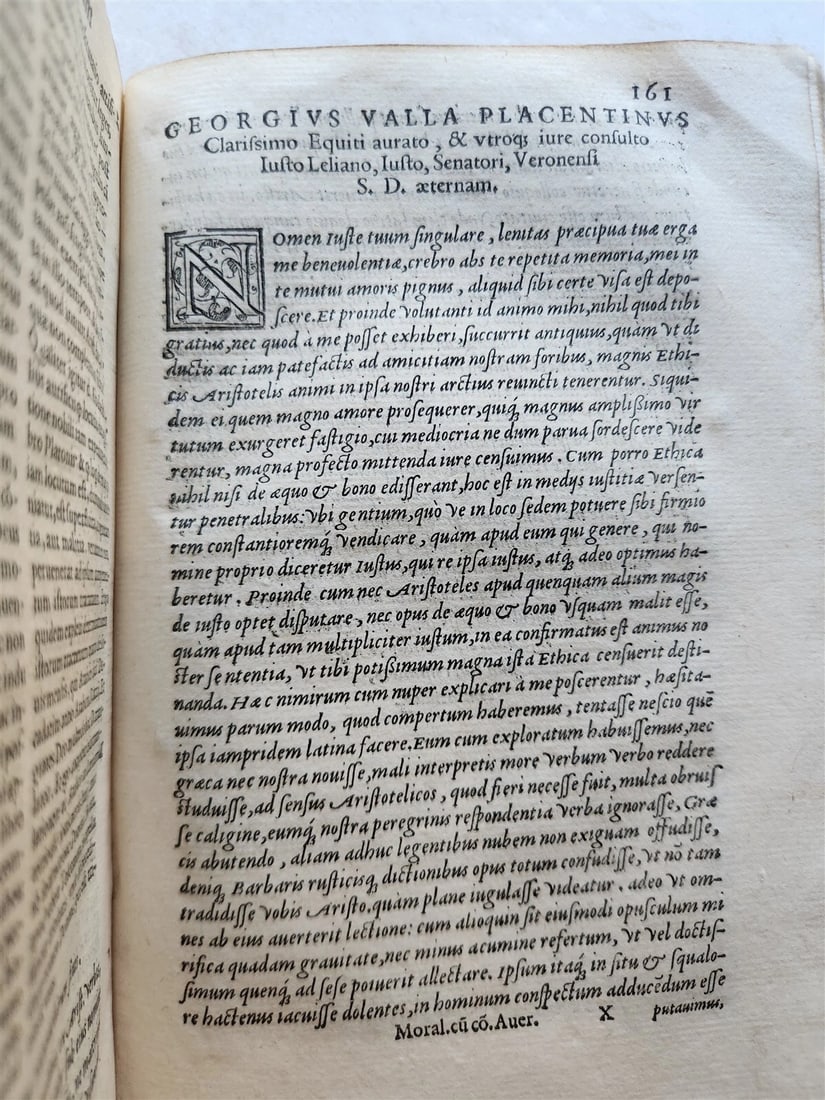 1562 ARISTOTLE STAGIRITAE COMMENTARIES by IBN RUSHD antique 16 century VELLUM - 6