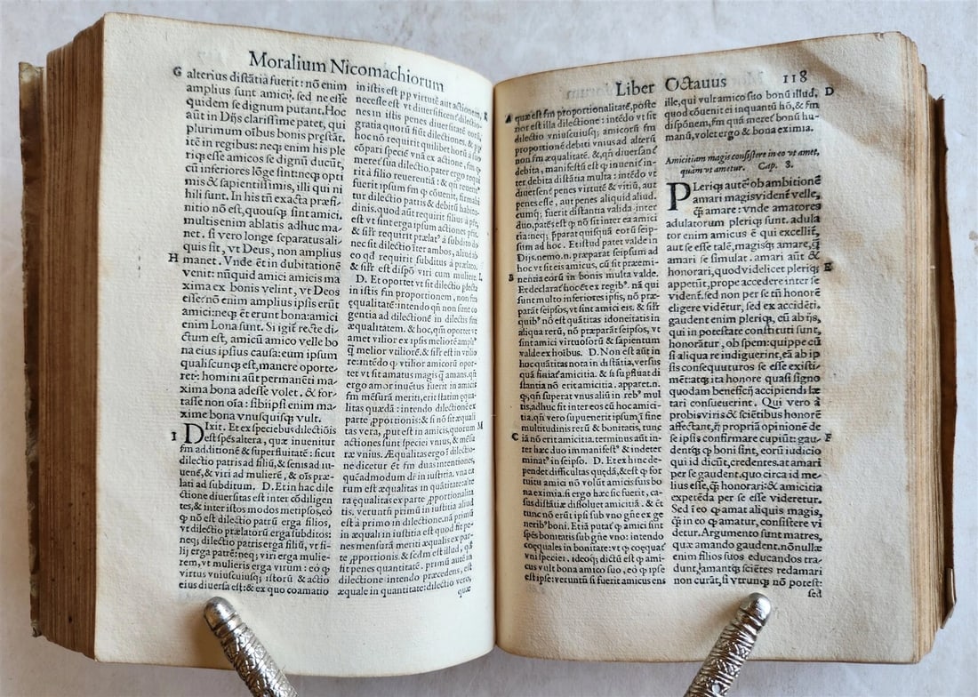 1562 ARISTOTLE STAGIRITAE COMMENTARIES by IBN RUSHD antique 16 century VELLUM - 7