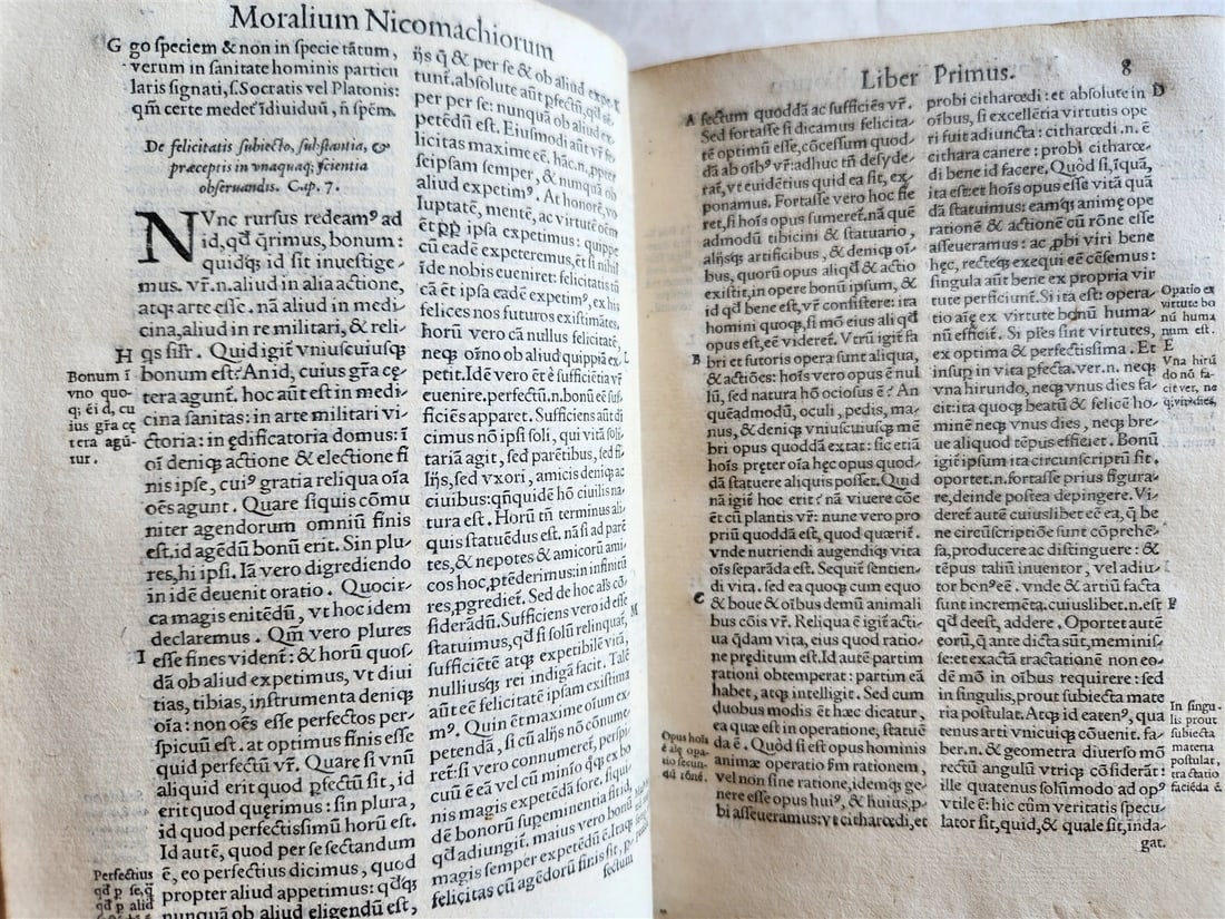 1562 ARISTOTLE STAGIRITAE COMMENTARIES by IBN RUSHD antique 16 century VELLUM - 9