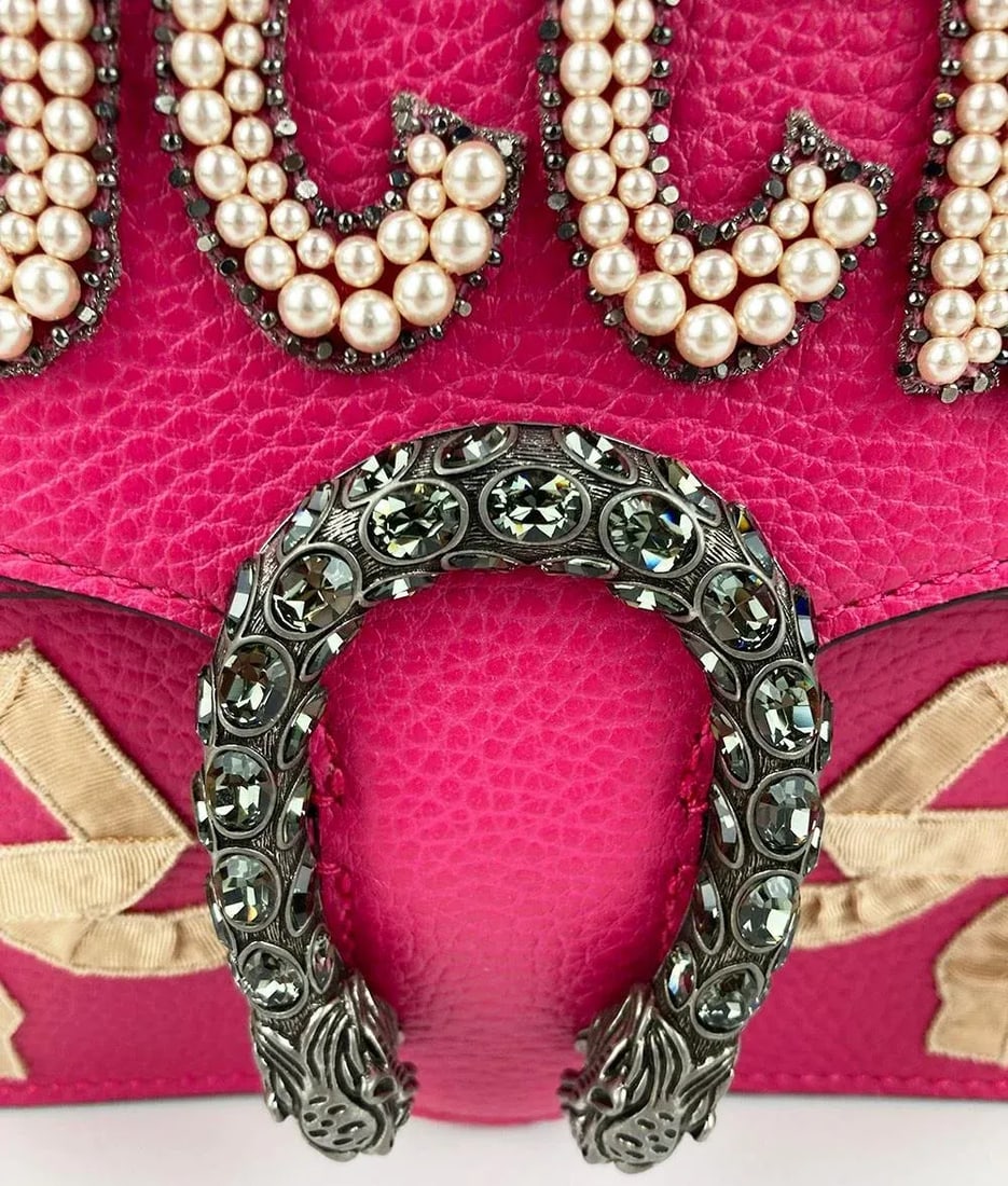 Gucci Dionysus Pink Guccify Small Handbag NWOT - 8