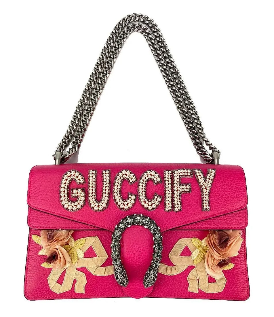 Gucci Dionysus Pink Guccify Small Handbag NWOT - 9