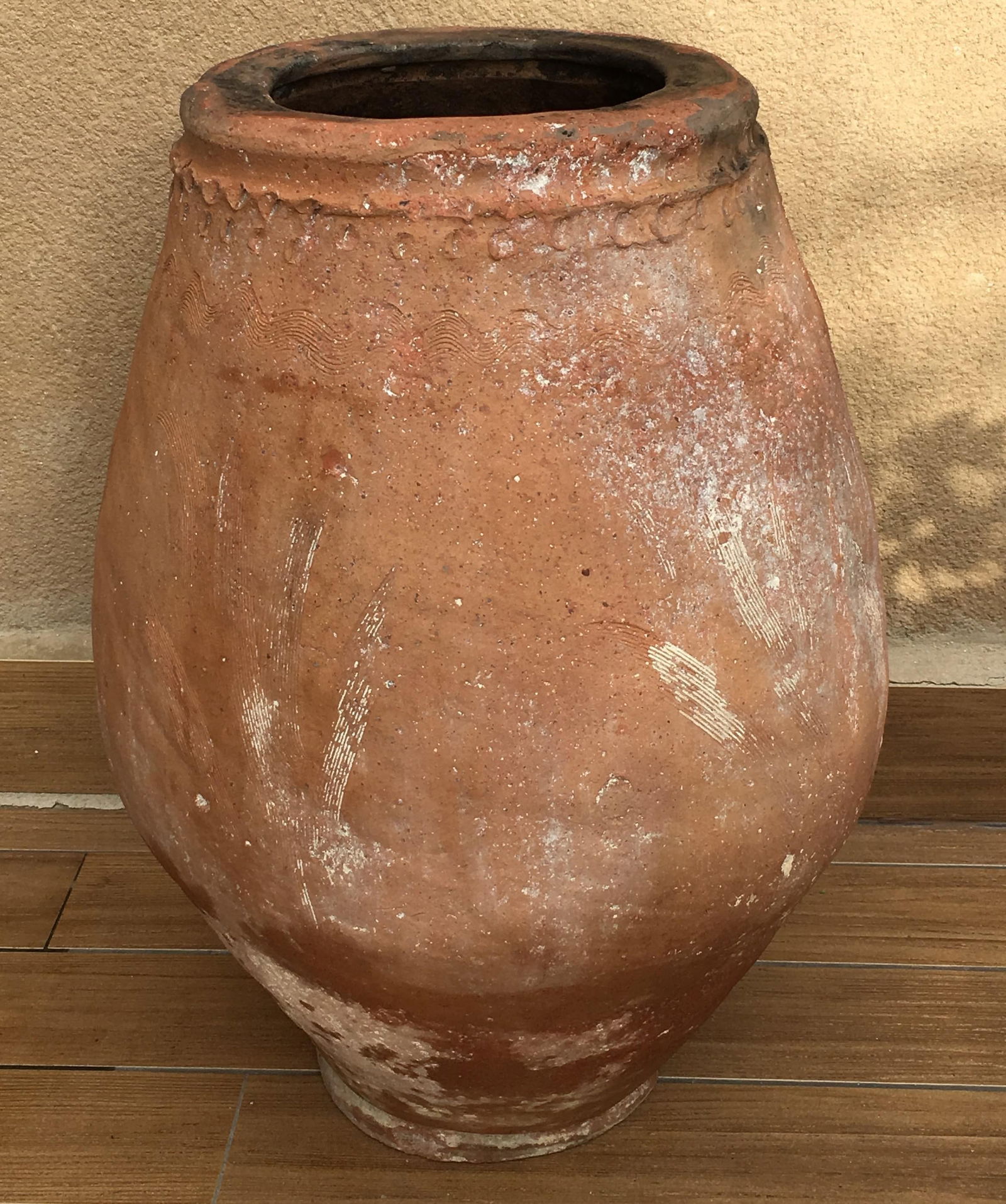 18th Century Large Terracotta Hand Carved French Biot Pot (1 of 13)
