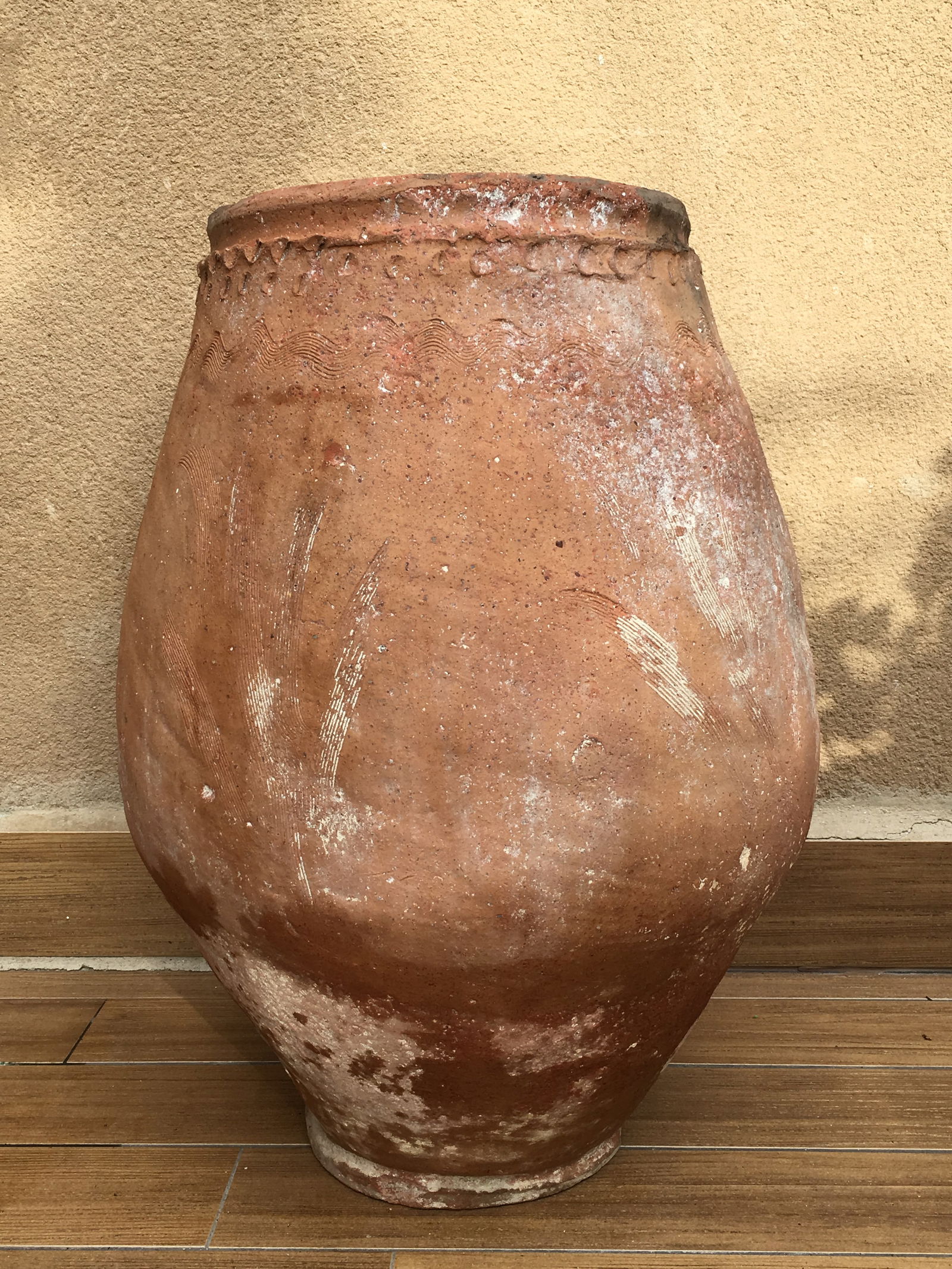 18th Century Large Terracotta Hand Carved French Biot Pot - 3