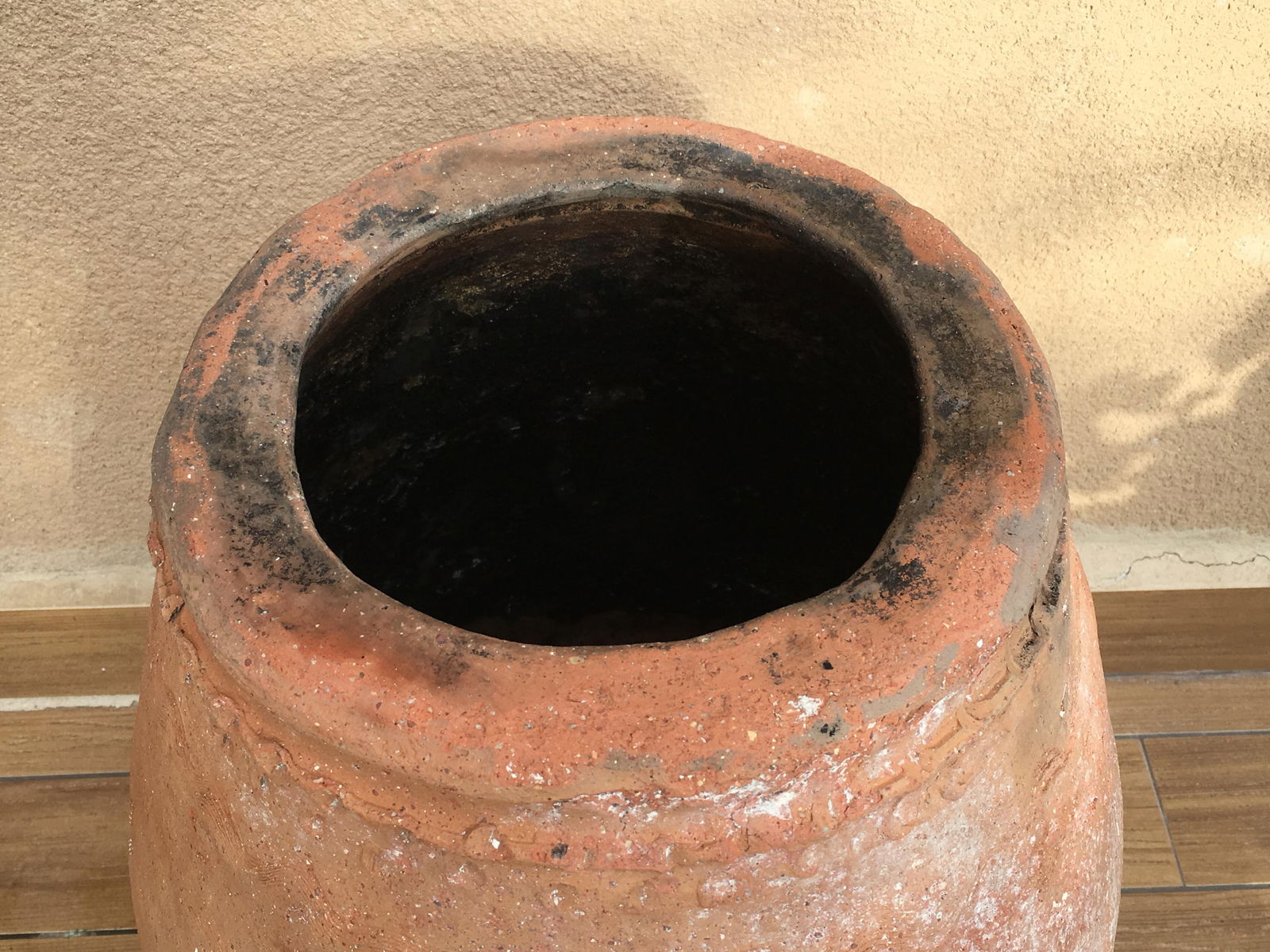 18th Century Large Terracotta Hand Carved French Biot Pot - 6