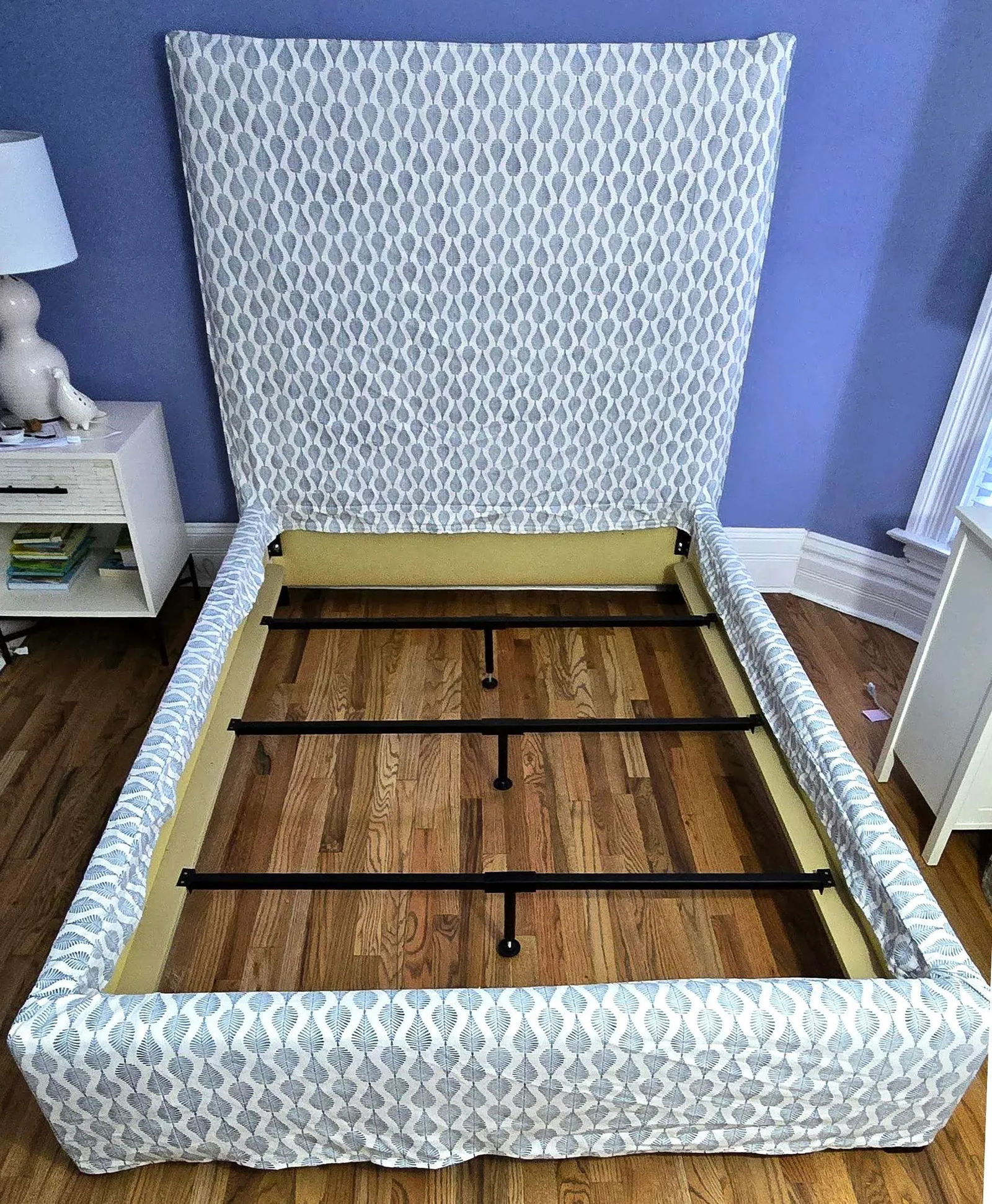 Lee Industries Mumbai Ink Slipcovered Full Bed - 2