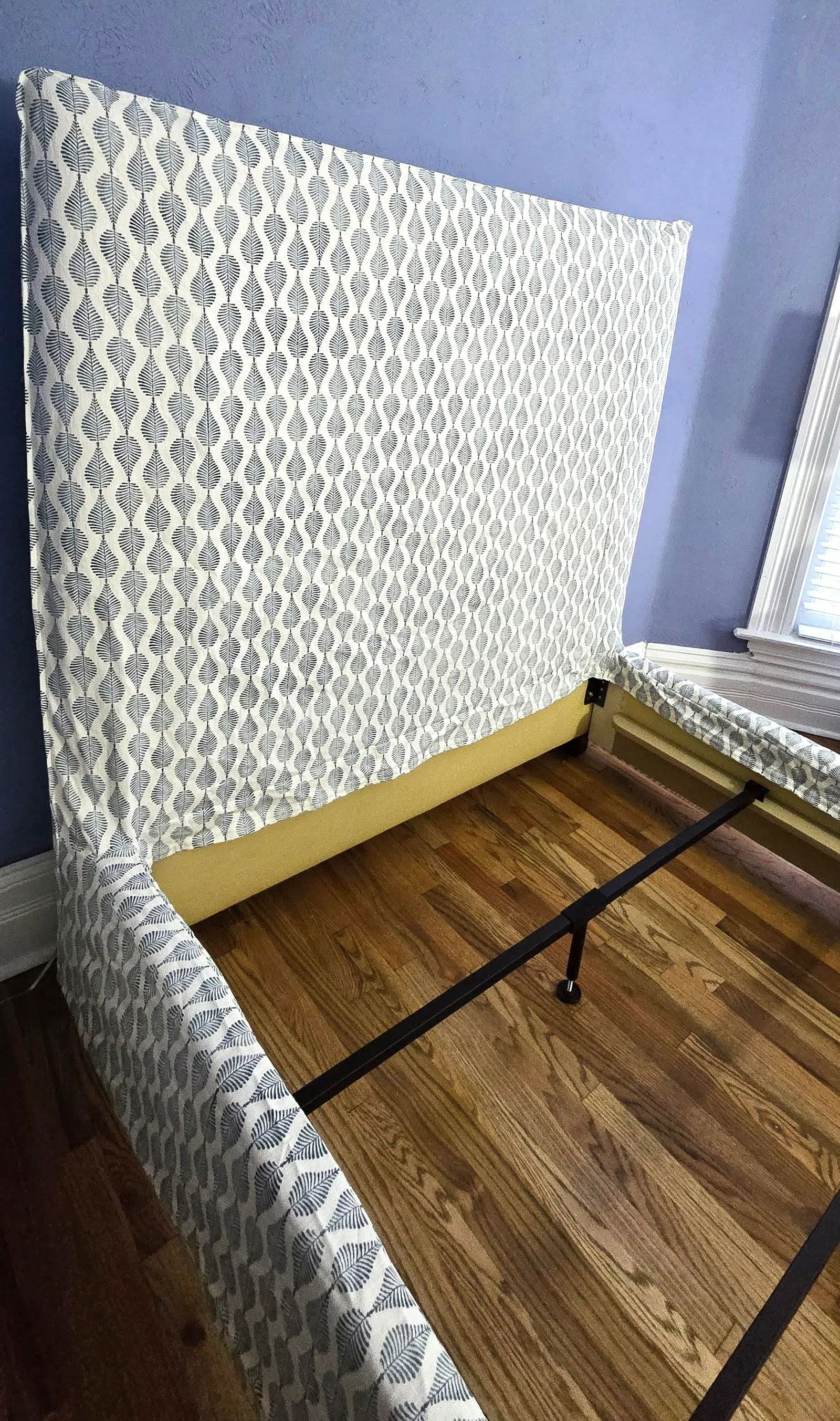 Lee Industries Mumbai Ink Slipcovered Full Bed - 6