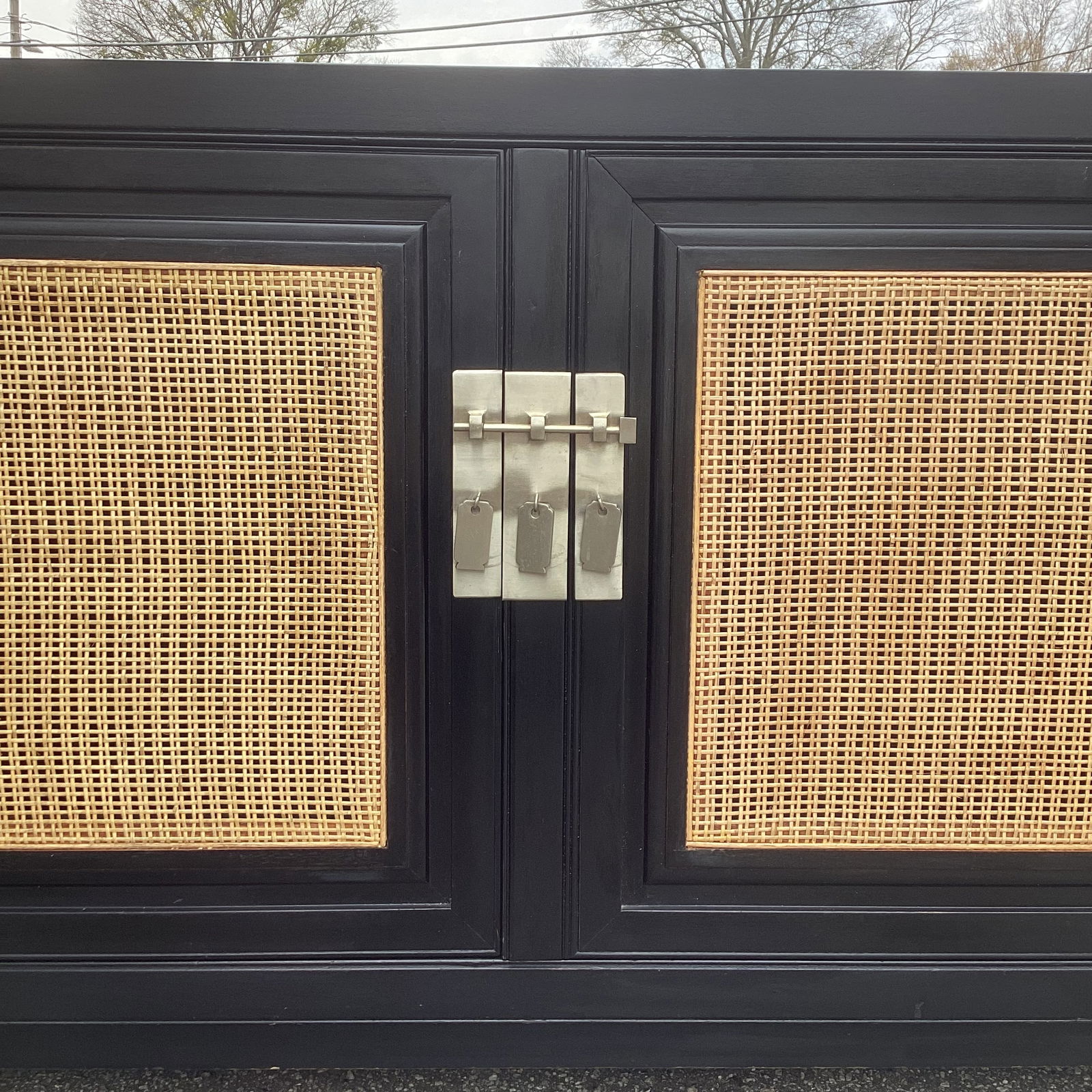 Michael Taylor Far East Collection for Baker Ebonized Sideboard Entertainment Center - 10