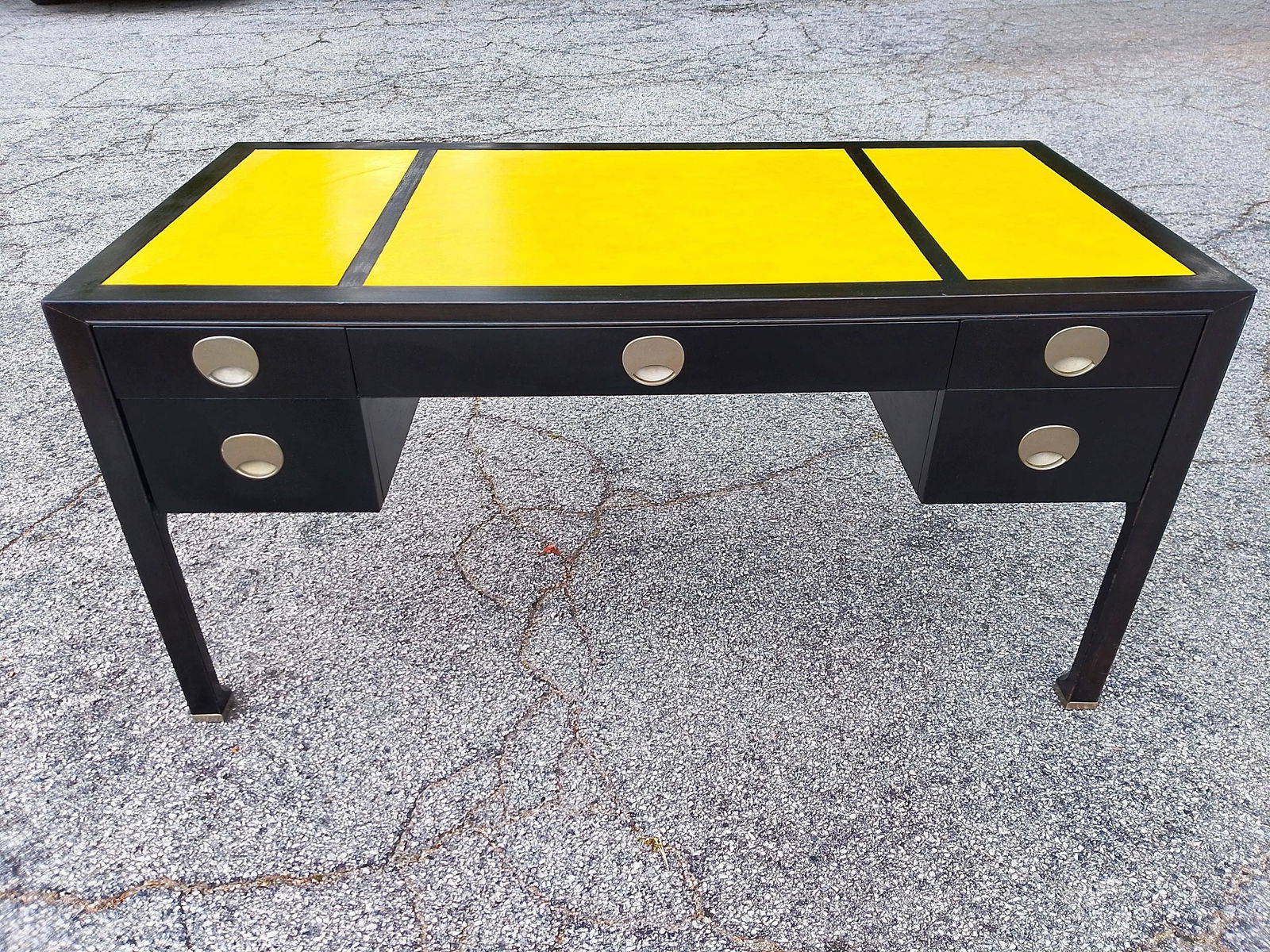 Mid 20th Century Baker Furniture Company Mid Century Asian Modern Style Desk - 2