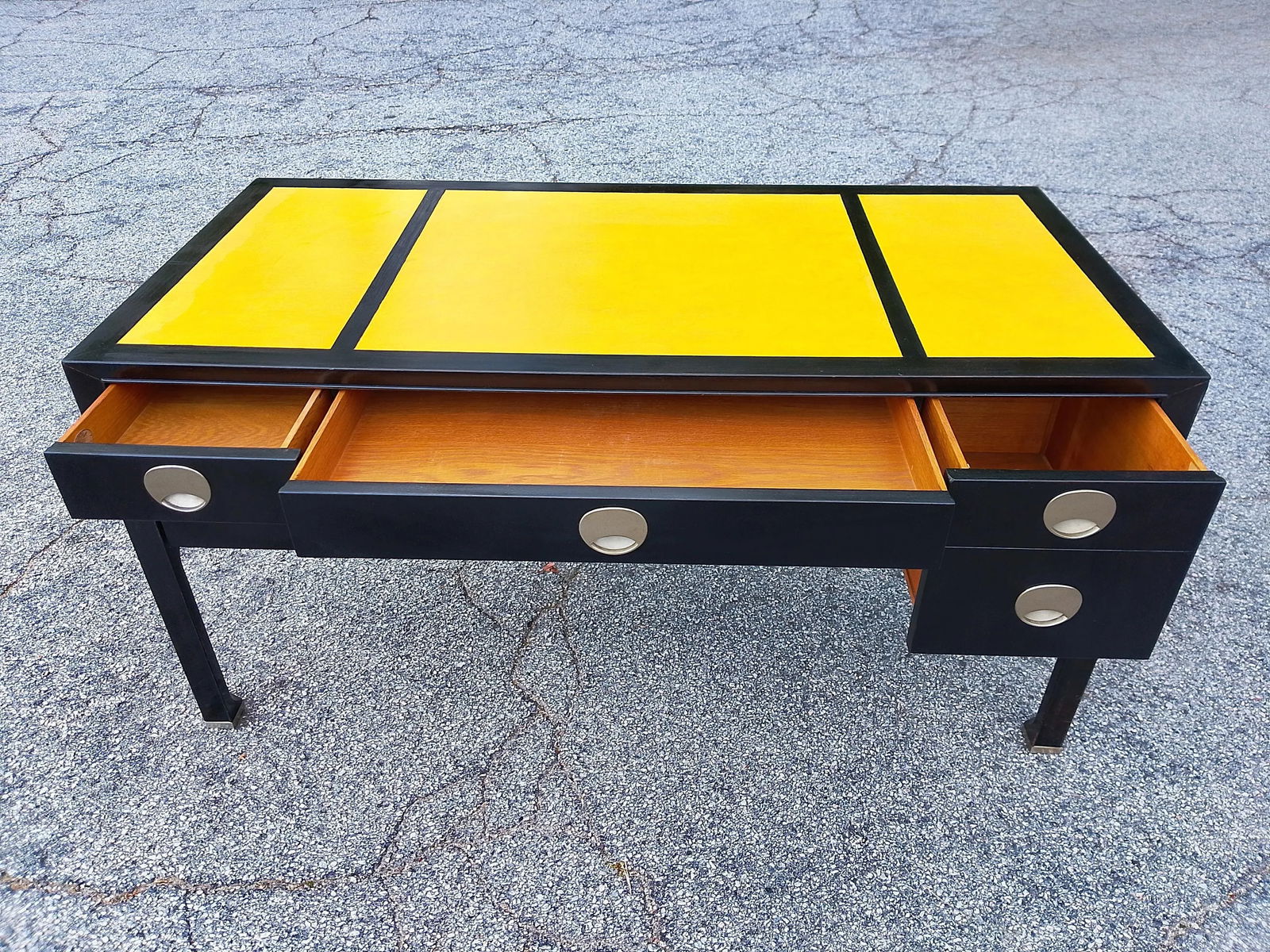 Mid 20th Century Baker Furniture Company Mid Century Asian Modern Style Desk - 5