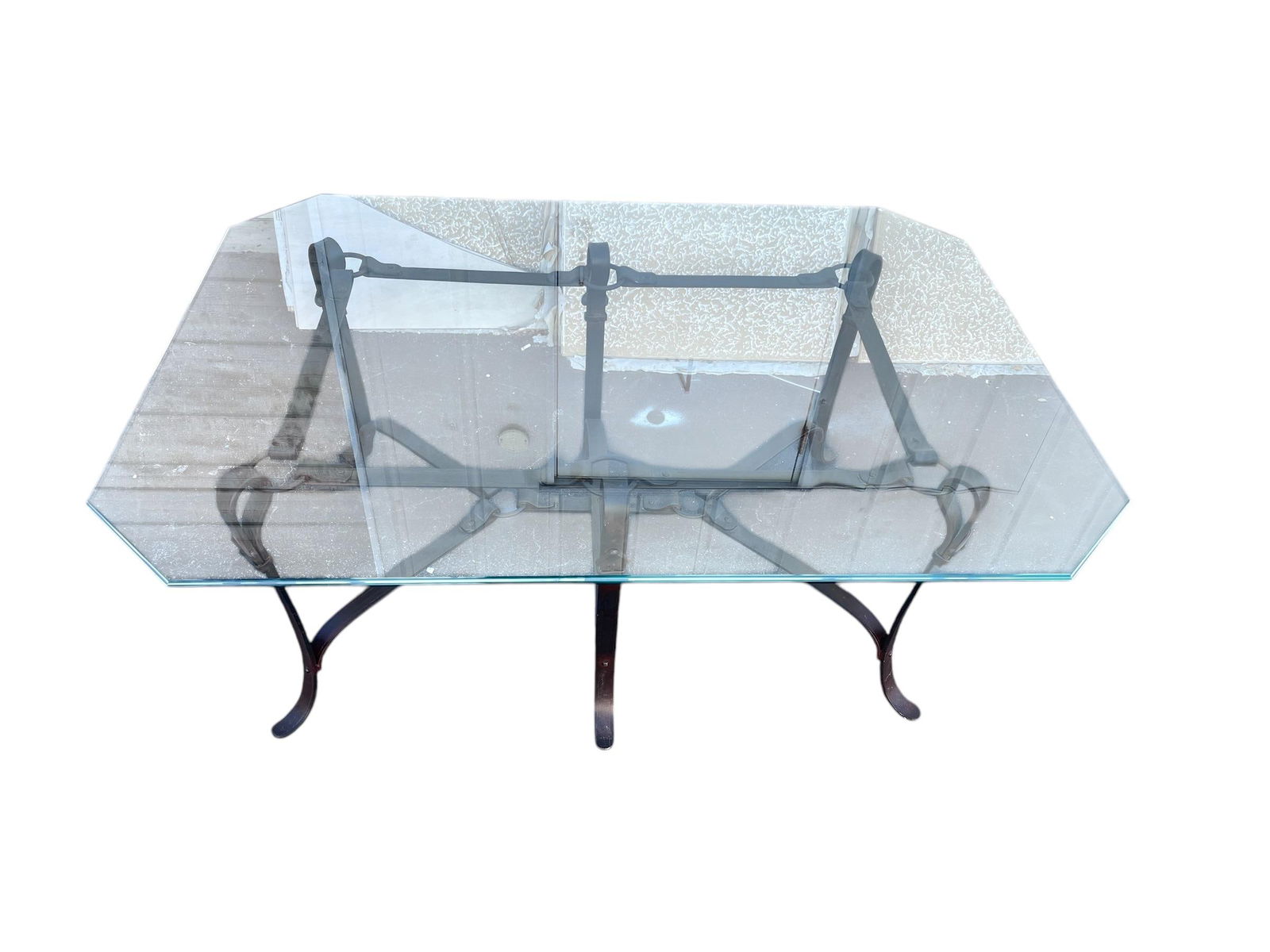 Hermes Style Equestrian Sculptural Forged Iron Side Table 1980's - 2