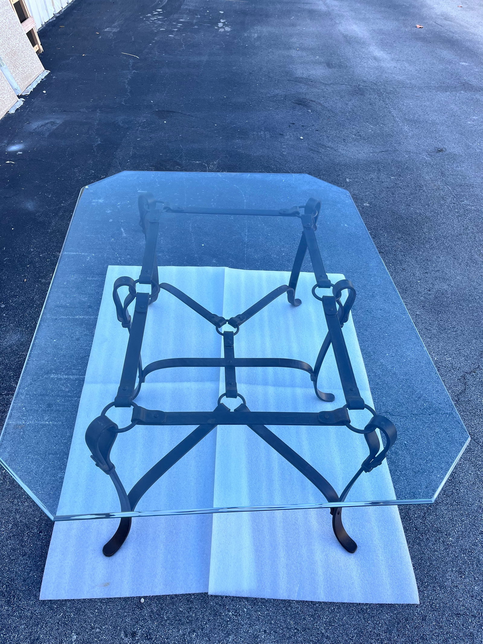 Hermes Style Equestrian Sculptural Forged Iron Side Table 1980's - 8