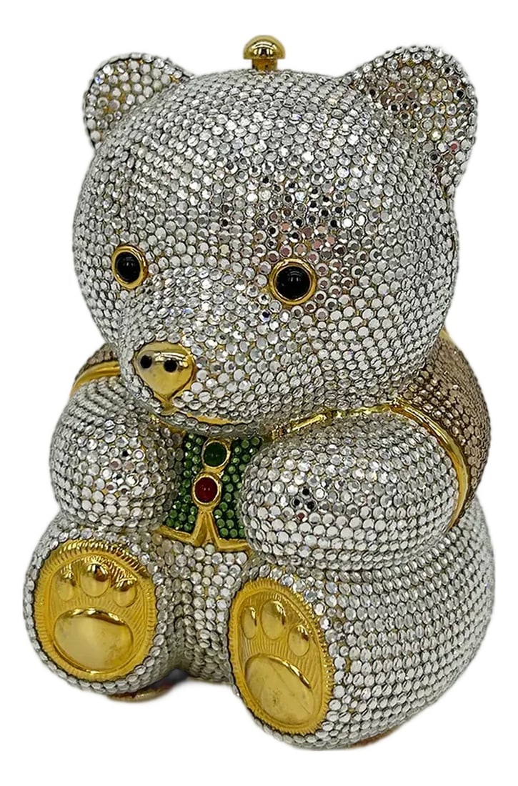 Judith Leiber Swarovski Crystal Spencer Bear Minaudiere (1 of 12)