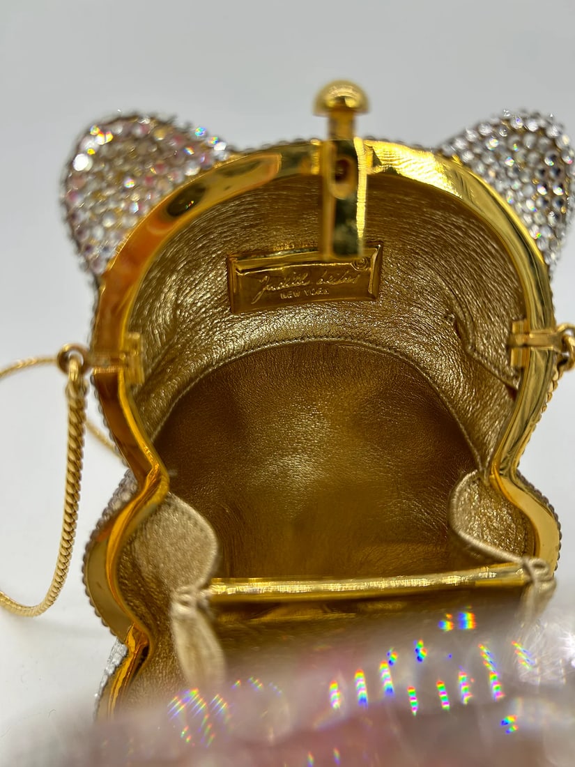 Judith Leiber Swarovski Crystal Spencer Bear Minaudiere - 3