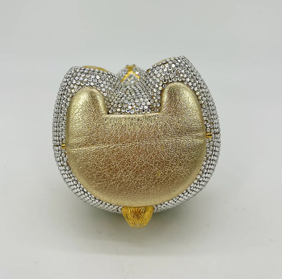 Judith Leiber Swarovski Crystal Spencer Bear Minaudiere - 9