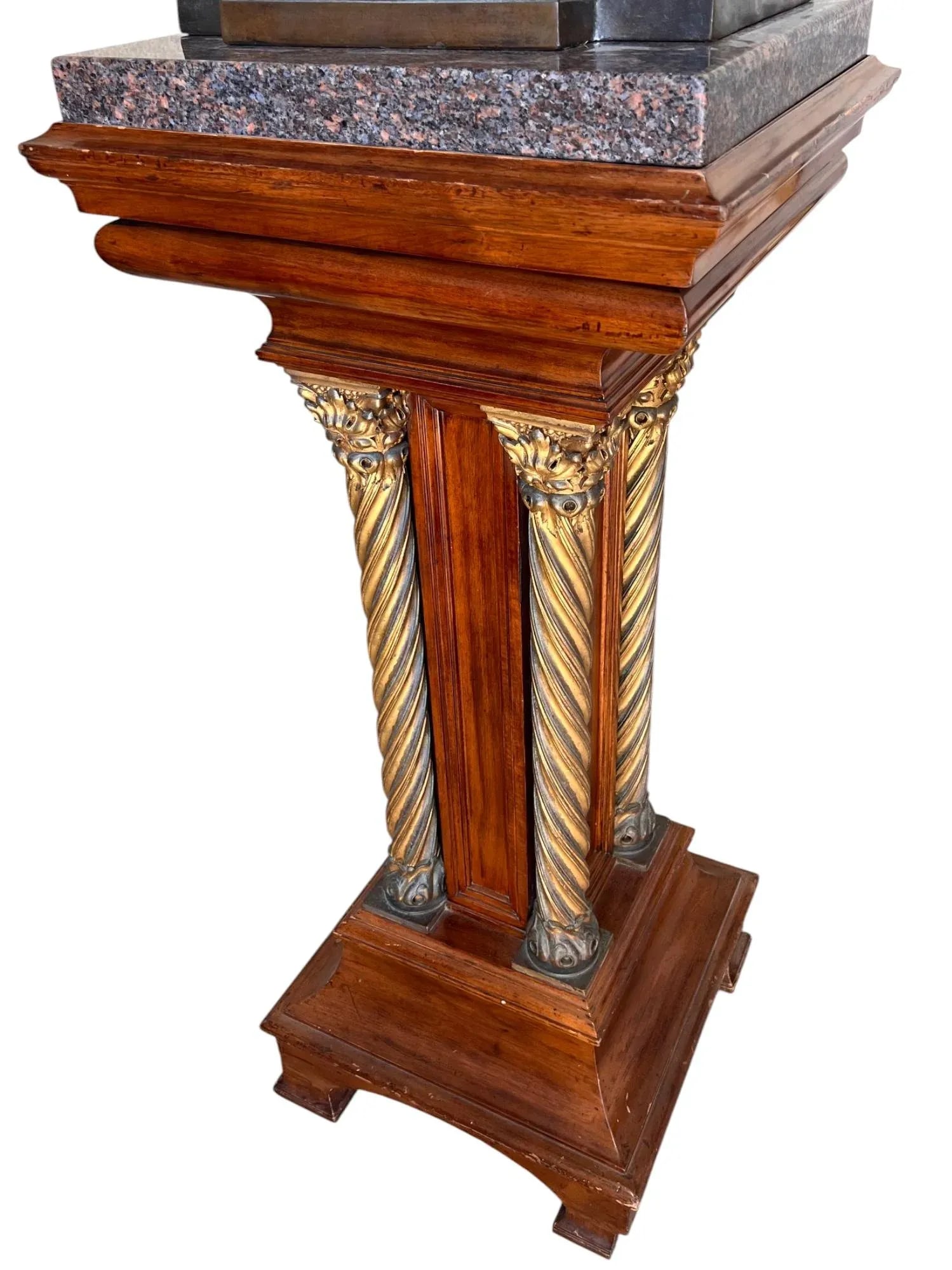 French Bronze With Original Gallery Pedestal by Gustav Frédéric Michel, 1896 - 8