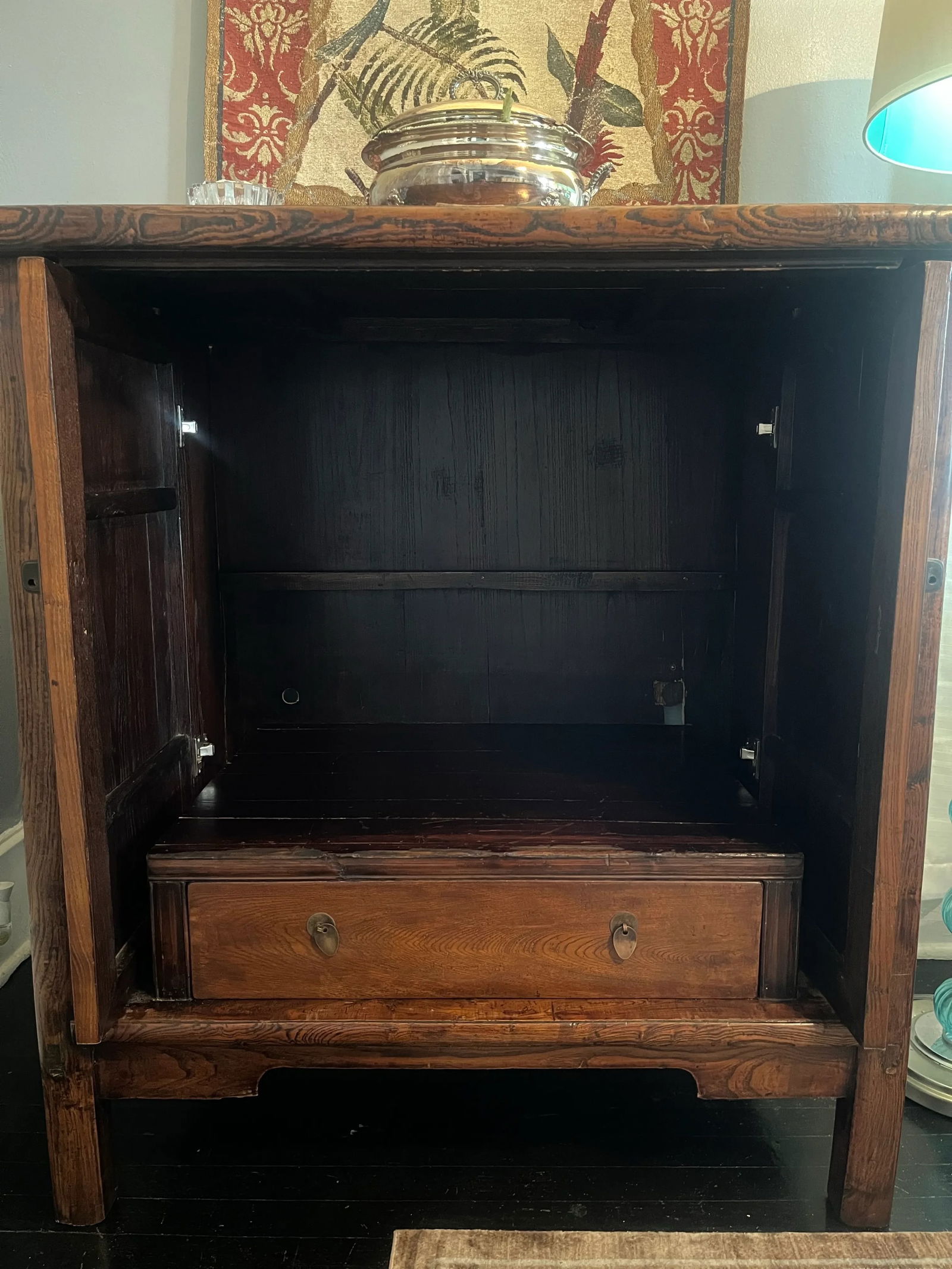 Late 19th Century Qing Elm "Wedding Cabinet" - 3