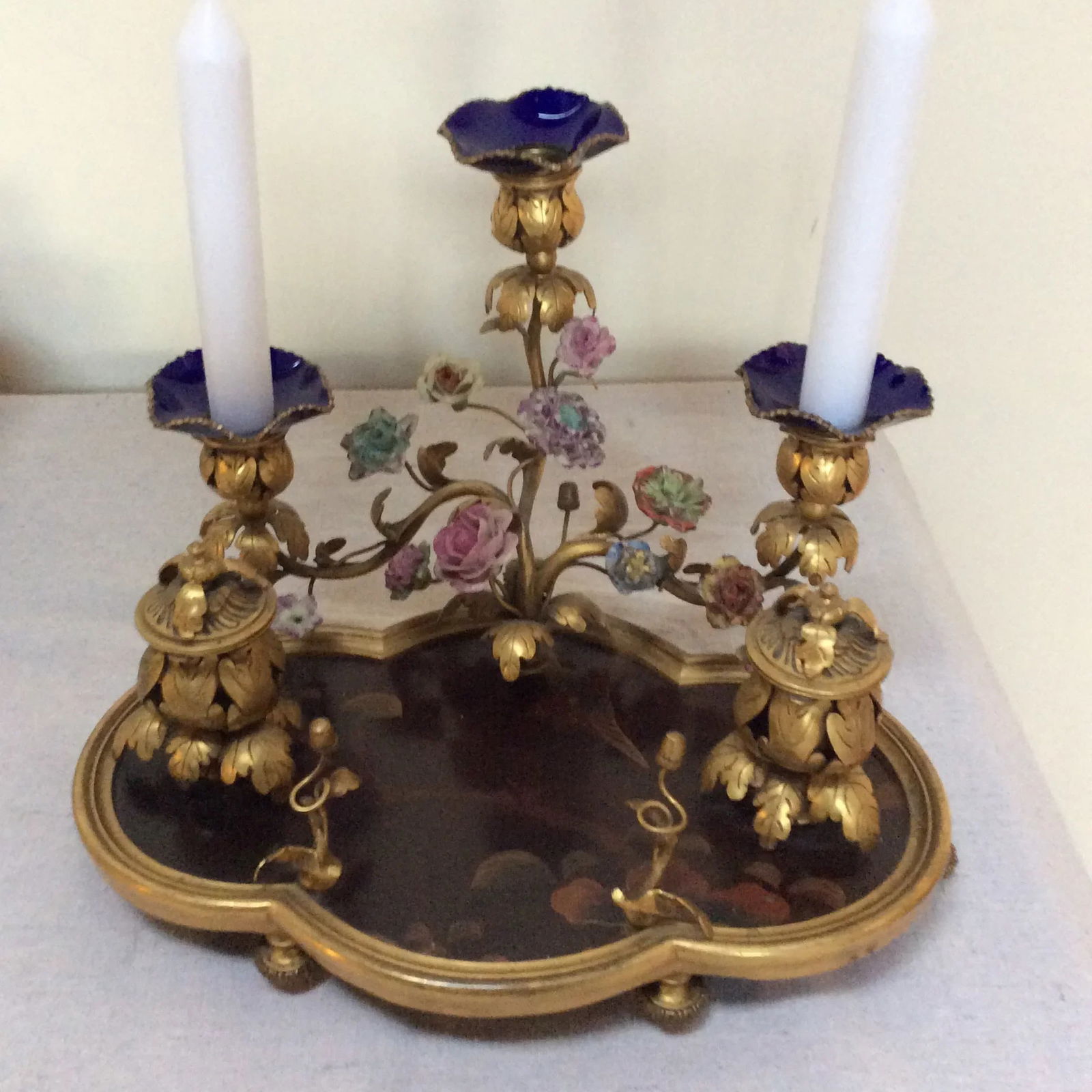 Late 19th Century French Lacquer & Bronze Encrier Inkwell - 3