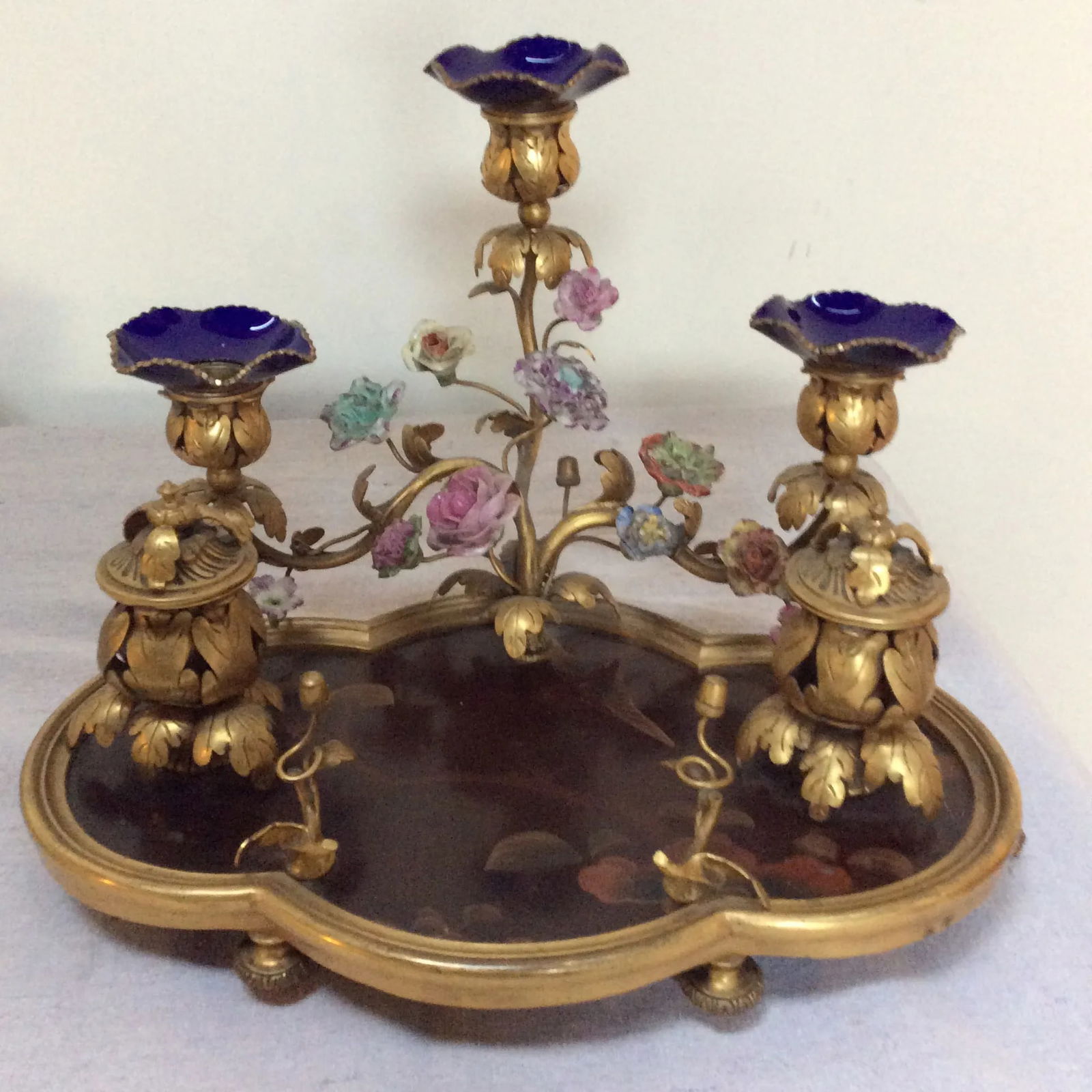 Late 19th Century French Lacquer & Bronze Encrier Inkwell - 4