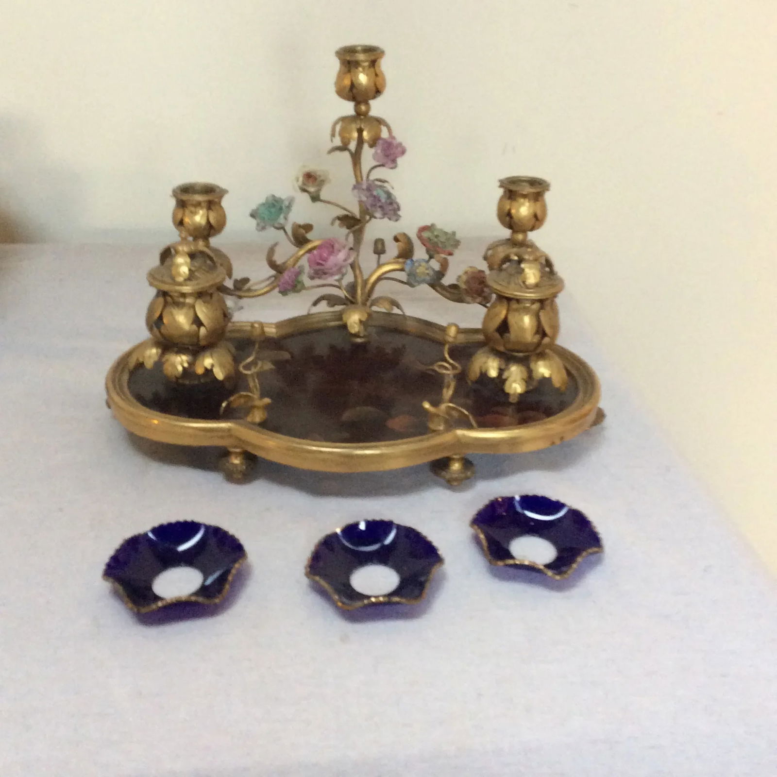 Late 19th Century French Lacquer & Bronze Encrier Inkwell - 9