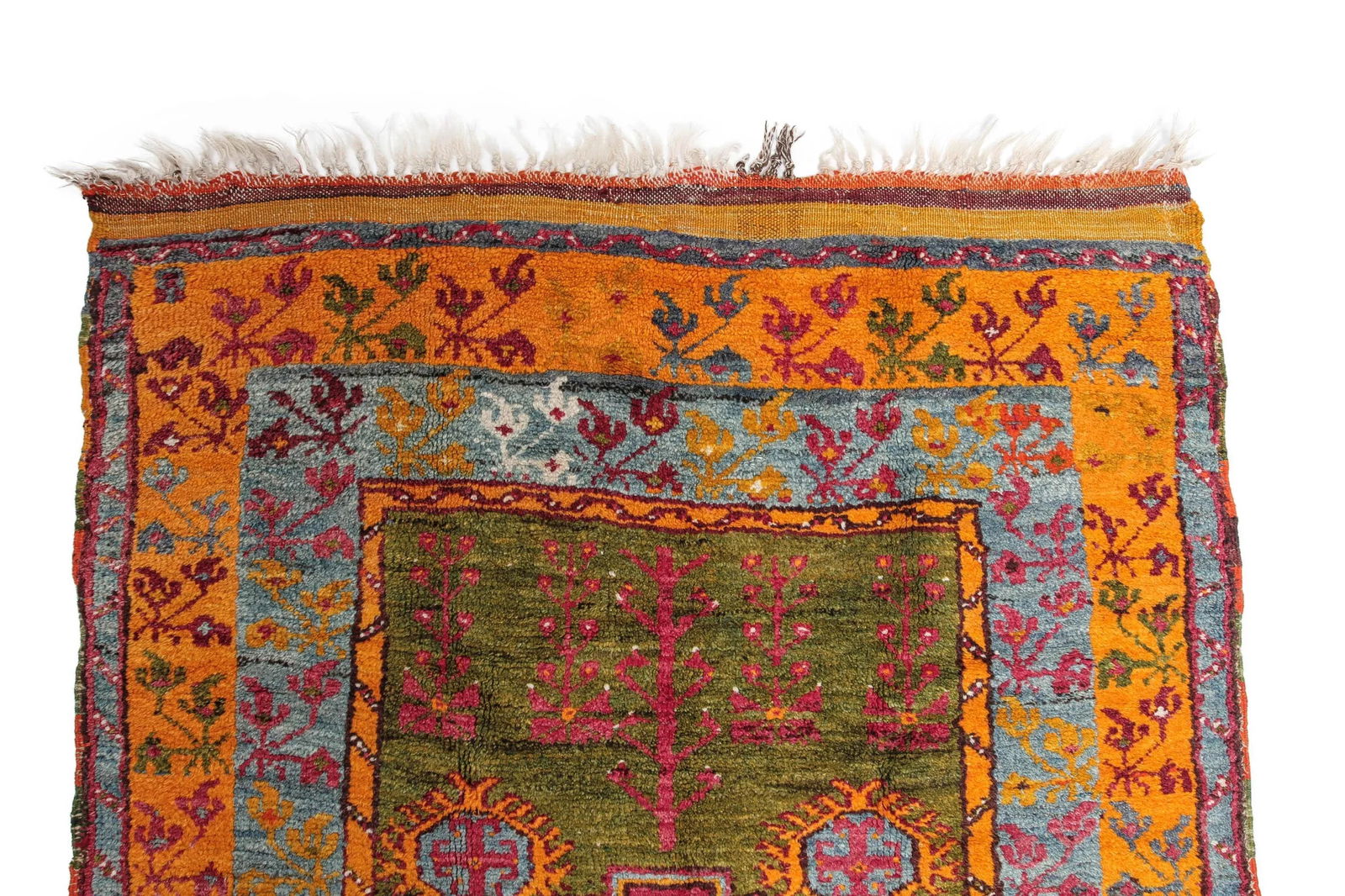 Vintage Hand-Knotted Turkish Prayer Rug - Rare Early-1900s Collector Piece With Tree-of-Life Motif - 5