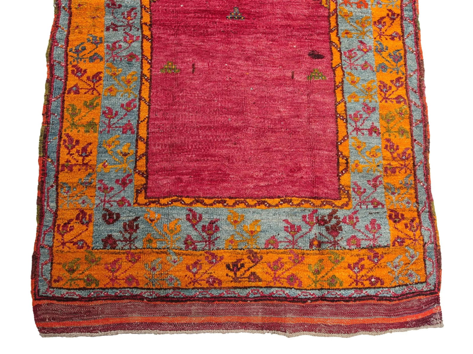 Vintage Hand-Knotted Turkish Prayer Rug - Rare Early-1900s Collector Piece With Tree-of-Life Motif - 7
